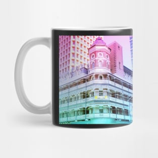 Pastel Brisbane City Down Under Bar Print Mug